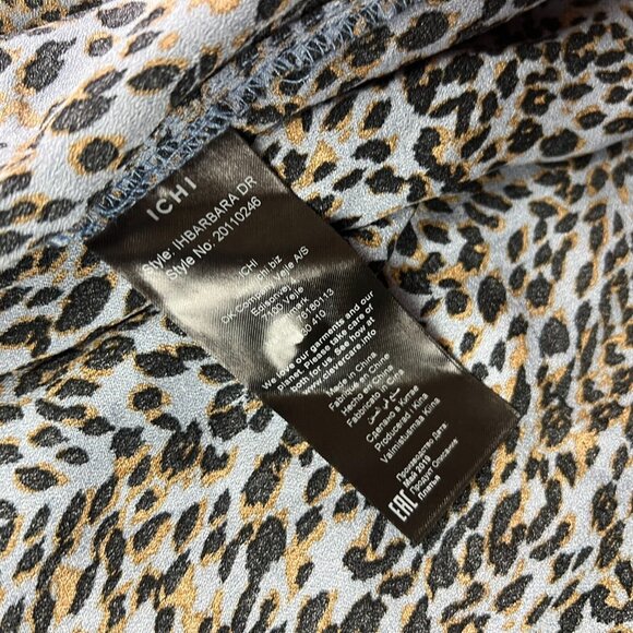 ICHI Ihbarbara V Neck Wrap Dress in Country Blue Womens Size 40 Country Stables - Picture 7 of 8